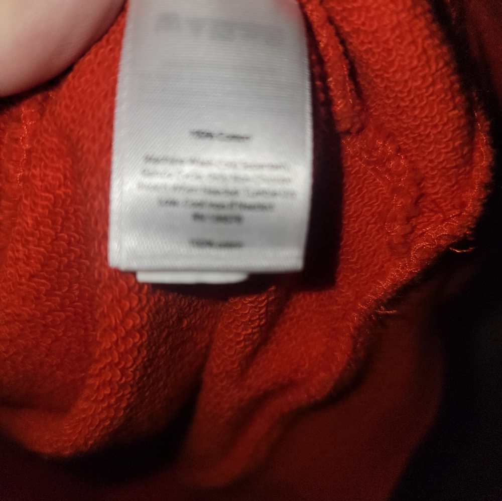 Mens Sz M Vineyard Vines Bright Orange 1/4 Zip Sweatshirt White Trim - Picture 6 of 11